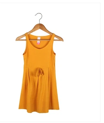 Μίνι αμάνικο μονόχρωμο φόρεμα